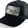 Best Calza Pennello Abandoned Tractor Velvet A-Frame Trucker - Black