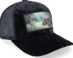 Best Calza Pennello Abandoned Tractor Velvet A-Frame Trucker - Black