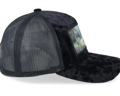 Best Calza Pennello Abandoned Tractor Velvet A-Frame Trucker - Black