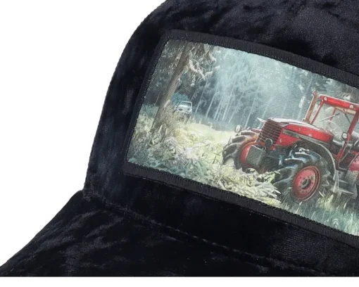 Best Calza Pennello Abandoned Tractor Velvet A-Frame Trucker - Black