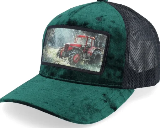Best Calza Pennello Abandoned Tractor Velvet A-Frame Trucker - Black