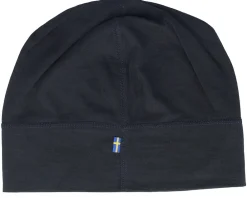 Traditional Beanies-Fjällräven Abisko Lite Wool Black Beanie -