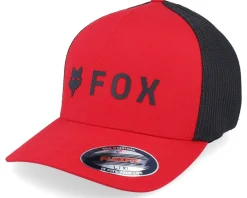 New Fox Absolute Hat Flame Red/Black Mesh Flexfit -