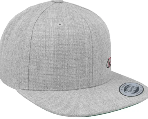Snapback-Iconic Ace Hearts Spades Clubs Heather Grey Snapback