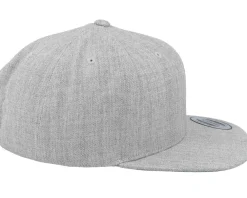 Snapback-Iconic Ace Hearts Spades Clubs Heather Grey Snapback