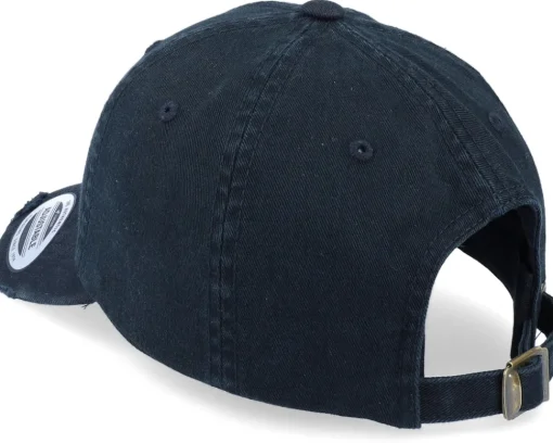 Dad Cap-Abducted Acoustic Guitar Patch Black Destroyed Dad Cap -