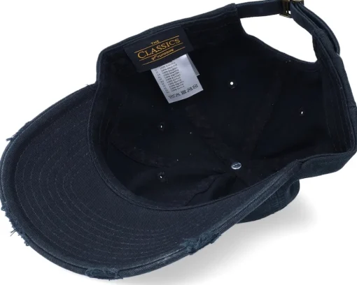 Dad Cap-Abducted Acoustic Guitar Patch Black Destroyed Dad Cap -