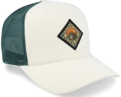Hot Wild Spirit Adventure Begins Here Cord Ivory/Dark Forest - White
