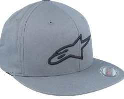 Best Alpinestars Ageless Flat Hat Charcoal/Black Fitted -