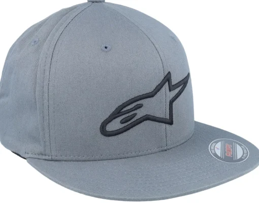 Best Alpinestars Ageless Flat Hat Charcoal/Black Fitted -