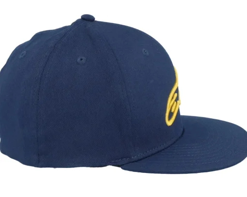Motor-Alpinestars Ageless Flat Hat Navy/Gold Fitted -