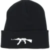 Clearance GUNS n SKULLS AK47 Black Beanie -