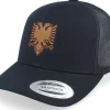 Trucker-Iconic Albanian Eagle Patch Black Trucker -