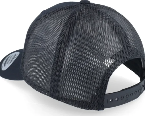 Trucker-Iconic Albanian Eagle Patch Black Trucker -