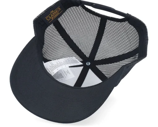 Trucker-Iconic Albanian Eagle Patch Black Trucker -