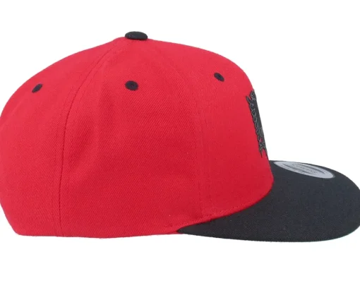 Clearance Iconic Albanian Eagle Patch Red/Black Snapback -