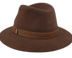 Clearance Borsalino Alessandria Dattero Brown Traveller -