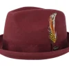 Fedora-Headzone Alfredo Bordeaux Fedora -