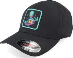 Flexfit-Iconic Alien Space Pizza Patch Black Flexfit -