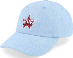 Discount HUF All Star 6 Panel Cv Hat Light Dad Cap - Blue