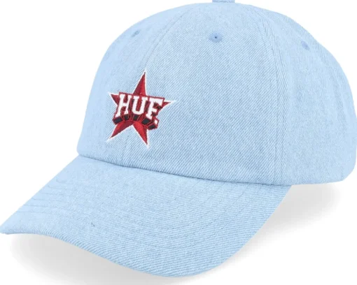 Discount HUF All Star 6 Panel Cv Hat Light Dad Cap - Blue