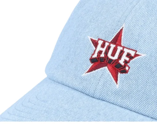 Discount HUF All Star 6 Panel Cv Hat Light Dad Cap - Blue