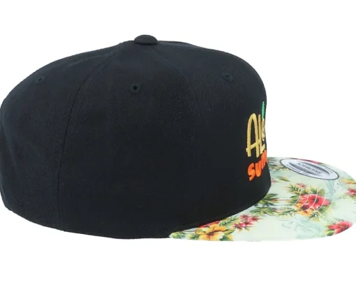 Snapback-Iconic Aloha Summer Black/Floral Mint Snapback -