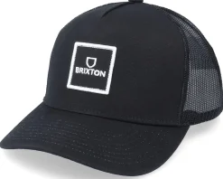 Trucker-Brixton Alpha Block X C Mp Mesh Cap Pebble/White Trucker - Grey