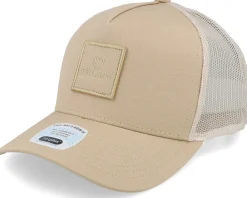 Trucker-Brixton Alpha Block X Mesh Cap Sand/Sand Trucker - Beige