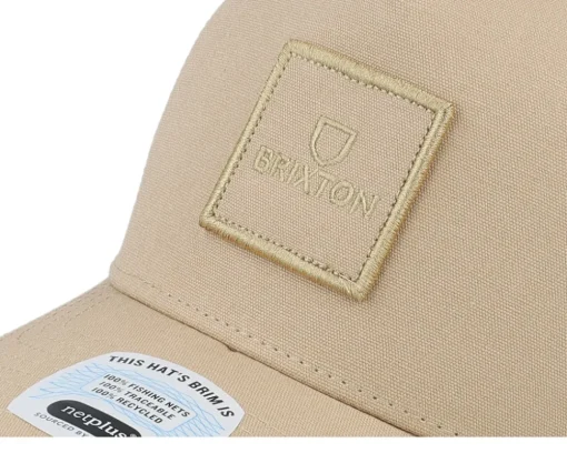 Trucker-Brixton Alpha Block X Mesh Cap Sand/Sand Trucker - Beige