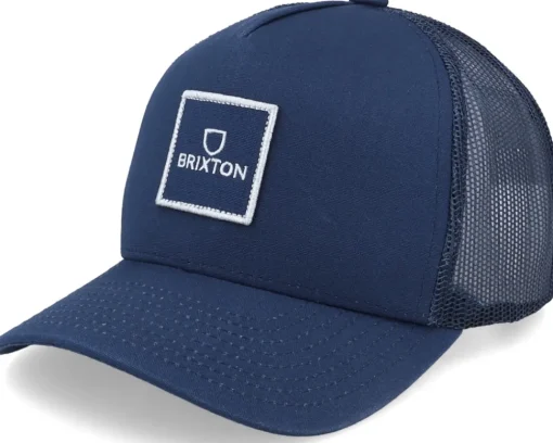 Trucker-Brixton Alpha Block X Mesh Cap Sand/Sand Trucker - Beige