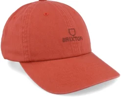 Best Brixton Alpha Cap Marsala Vintage Wash Dad Cap - Red