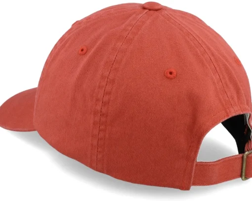 Best Brixton Alpha Cap Marsala Vintage Wash Dad Cap - Red