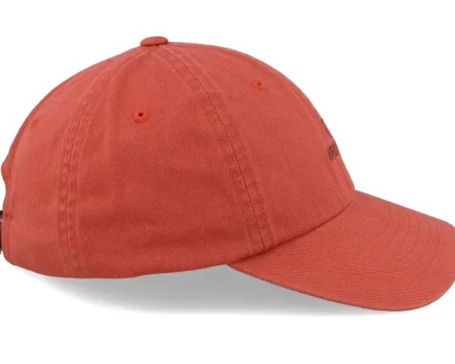 Best Brixton Alpha Cap Marsala Vintage Wash Dad Cap - Red