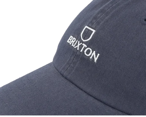 Dad Cap-Brixton Alpha Cap Washed Navy Vintage Wash Dad Cap - Blue
