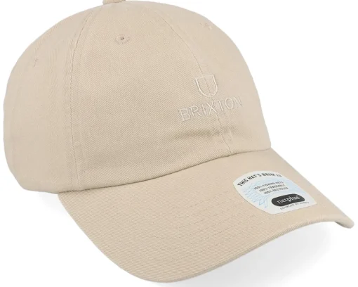 Dad Cap-Brixton Alpha Sand/Sand Rinse Dad Cap - Beige