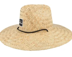 Straw Hat-Brixton Alpha Square Sun Hat Tan Straw Hat -