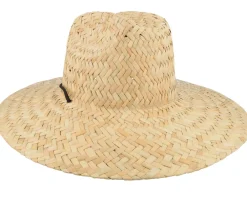 Straw Hat-Brixton Alpha Square Sun Hat Tan Straw Hat -