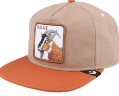 Snapback-Goorin Bros. Alpine Base Wildlife Tan/Orange Snapback -