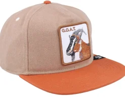 Snapback-Goorin Bros. Alpine Base Wildlife Tan/Orange Snapback -