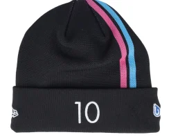 Motor | Cuff Beanies-Formula One Alpine F1 24 Gasly Stripe Knit Black Cuff -