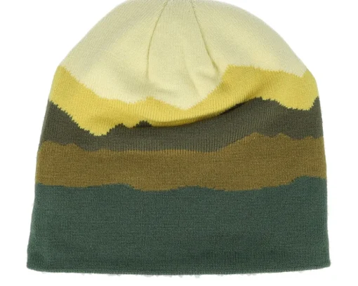 Traditional Beanies-Beechfield Alpine Mountain Peaks Pull-on Beanie - Green