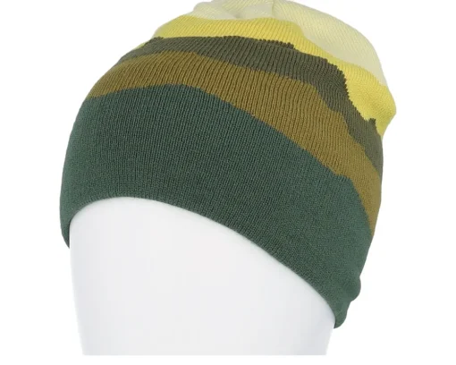 Traditional Beanies-Beechfield Alpine Mountain Peaks Pull-on Beanie - Green