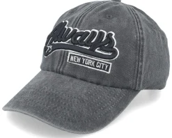 Hot Iconic Always New York Washed Dad Cap - Black