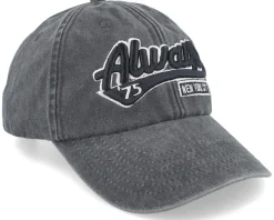 Hot Iconic Always New York Washed Dad Cap - Black