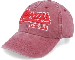 Hot Iconic Always New York Washed Dad Cap - Black