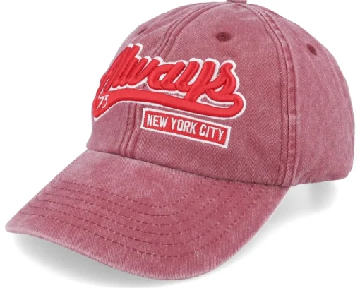 Hot Iconic Always New York Washed Dad Cap - Black