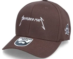 Adjustable-Bearded Man American Heavy Metal Logo Brown 110 Adjustable -