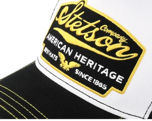 Trucker-Stetson American Heritage /Black Trucker - White