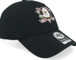 Clearance 47 Brand Anaheim Ducks 47 Clean Up W/No Loop Label Black Dad Cap -
